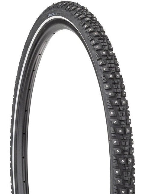 45NRTH Gravdal Tire - 650b x 38, Tubeless, Folding, Black, 60tpi, 240 Concave Carbide Studs