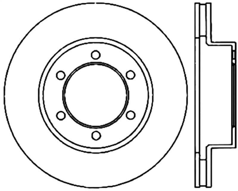 StopTech 00-06 Toyota Tundra / 01-07 Toyota Sequoia Front Left Slotted & Drilled Cryo Rotor