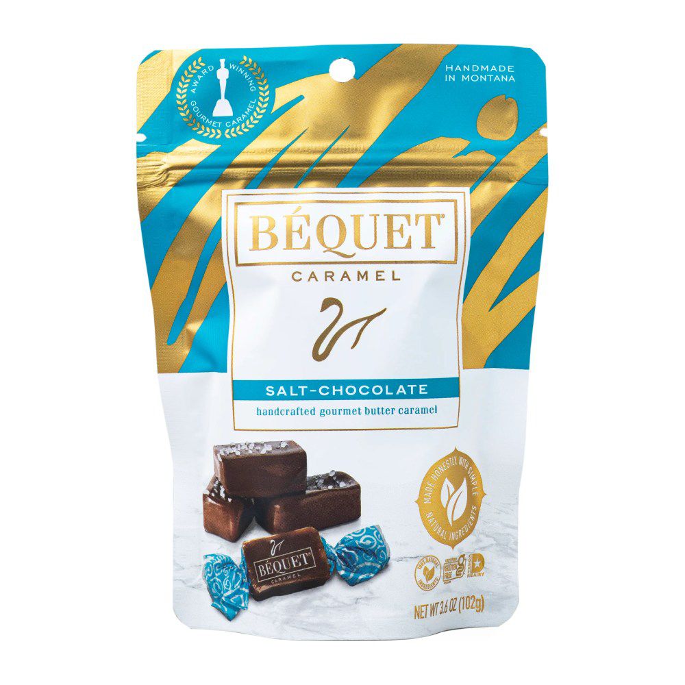 Bequet Caramel Salt Chocolate - Case of 12, 3.6 Oz