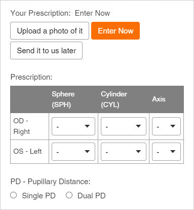efe_optical_how_to_order_provide_your_RX_and_PD