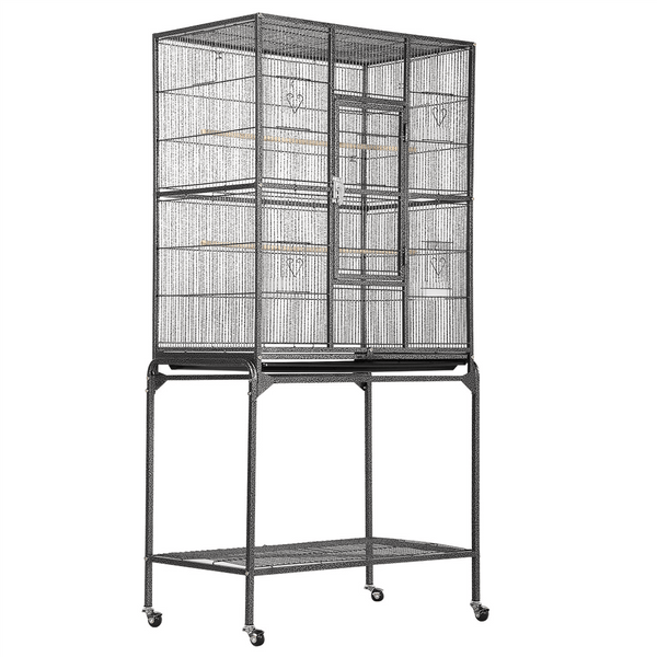 H 63-inch Rolling Flight Cage