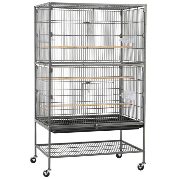 H 52-inch Rolling Flight Cage