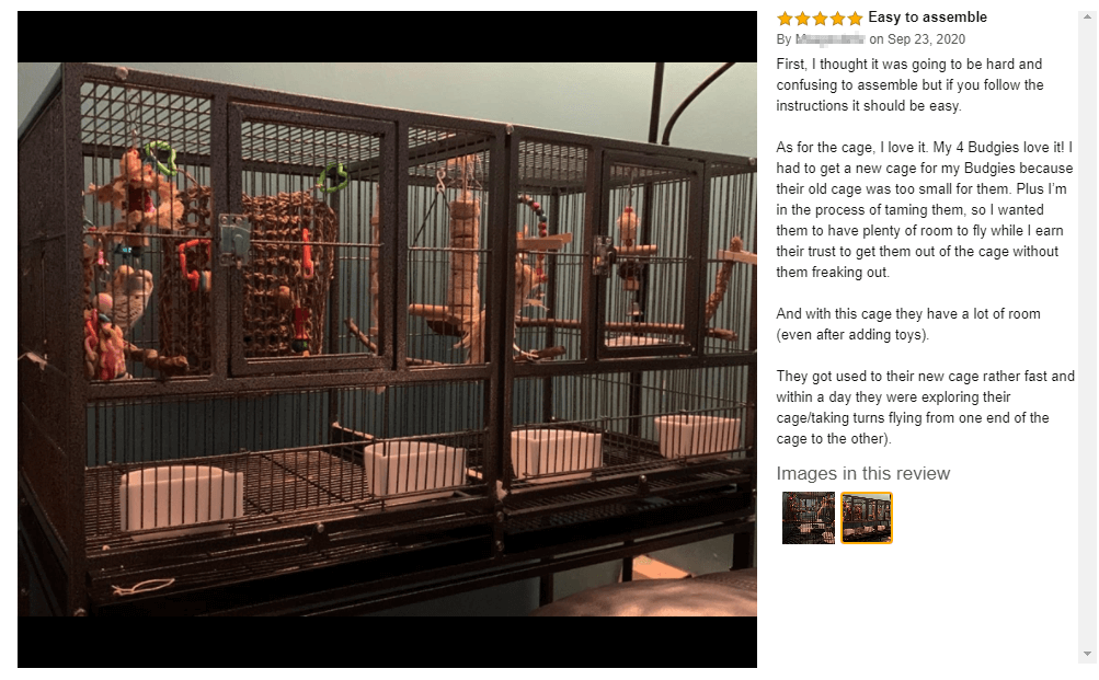 parrot cage