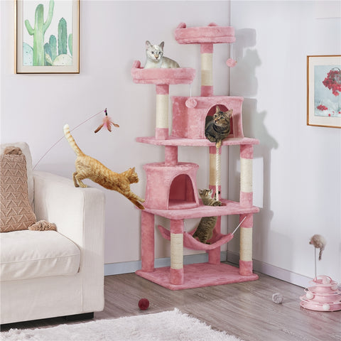 cat tower with scratchers