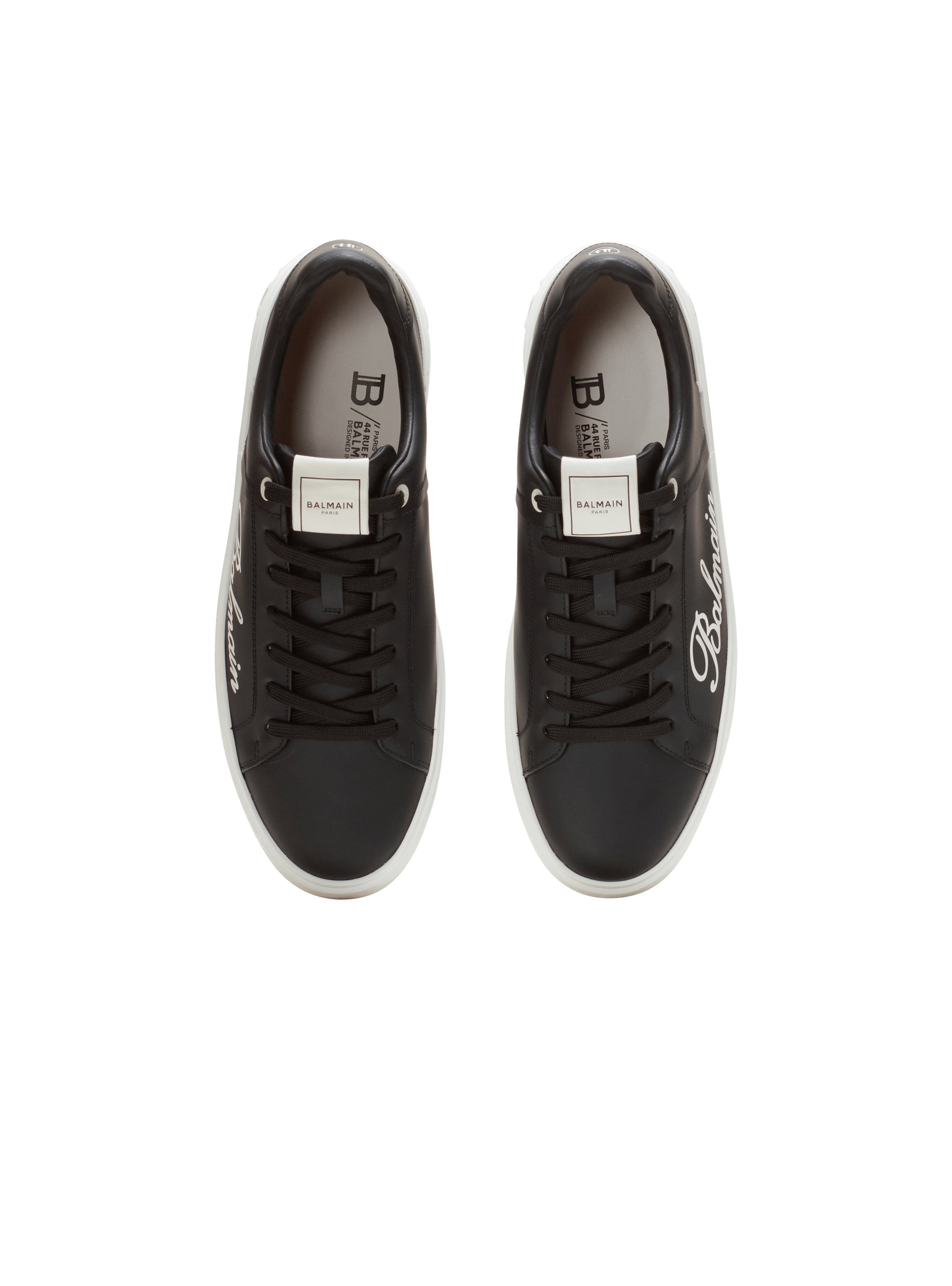 B-Court Balmain Signature calfskin trainers