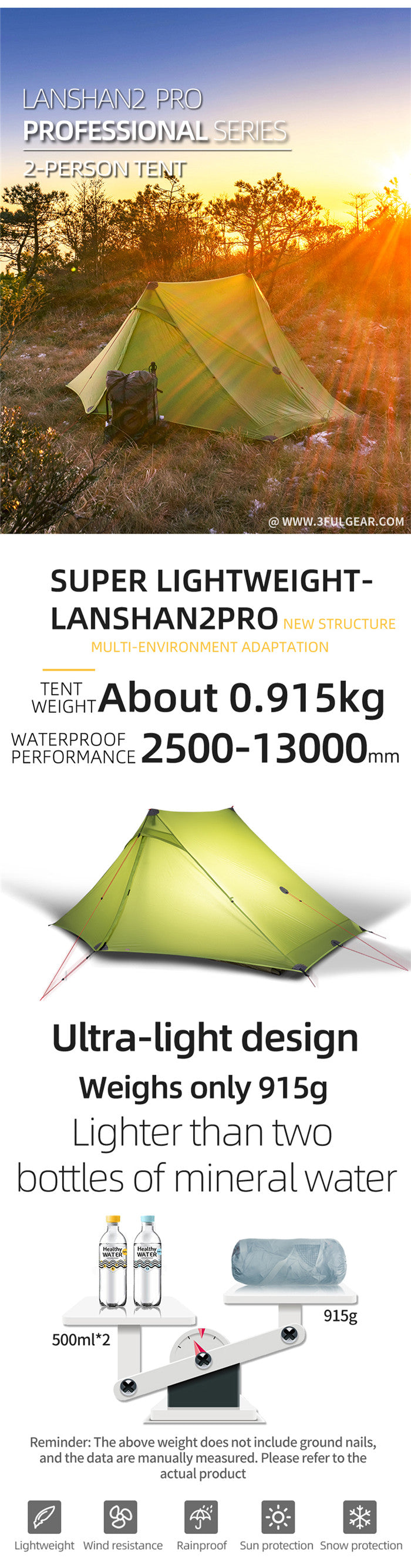 pro Tent 2 Person Outdoor