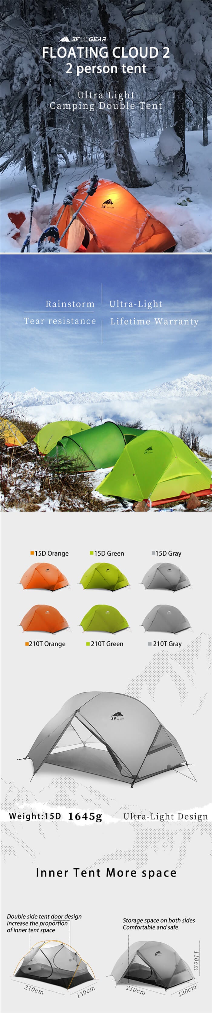 Camping Tent 3-4 Season