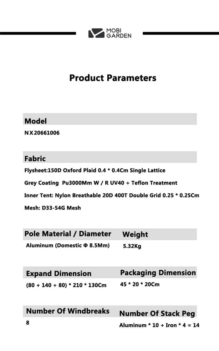 Rainproof Outdoor Camping