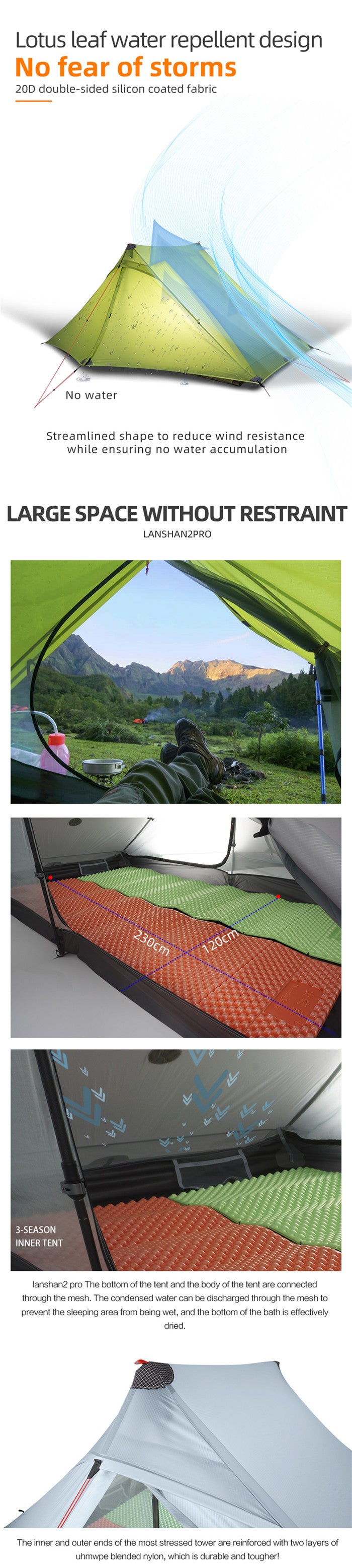 pro Zelt 2 Personen Outdoor