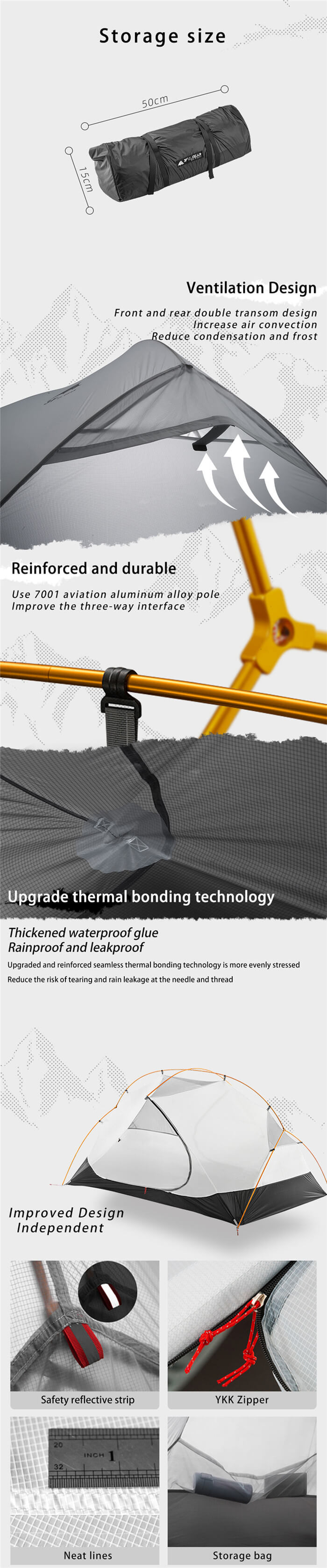 Tente de camping 3-4 saisons