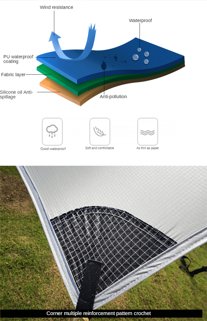 Tente de camping ultralégère pour 2 personnes