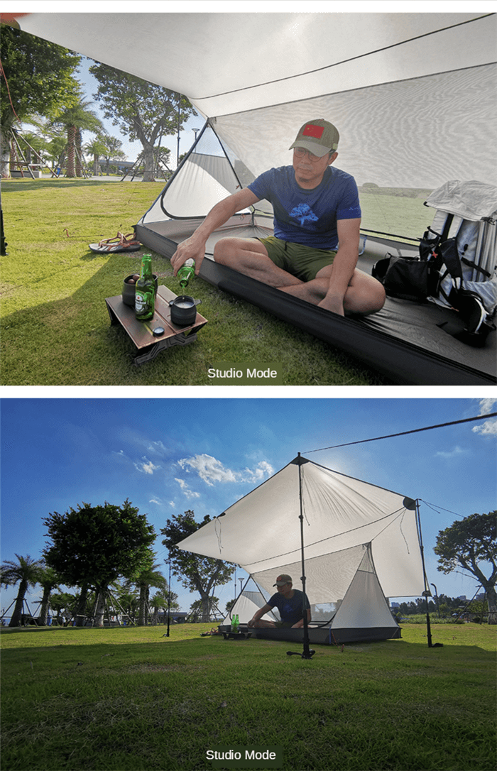 Tente de camping ultralégère pour 2 personnes