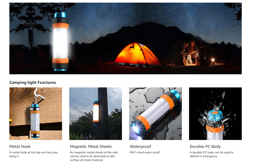 Mosquito Rechargeable Camping Lantern