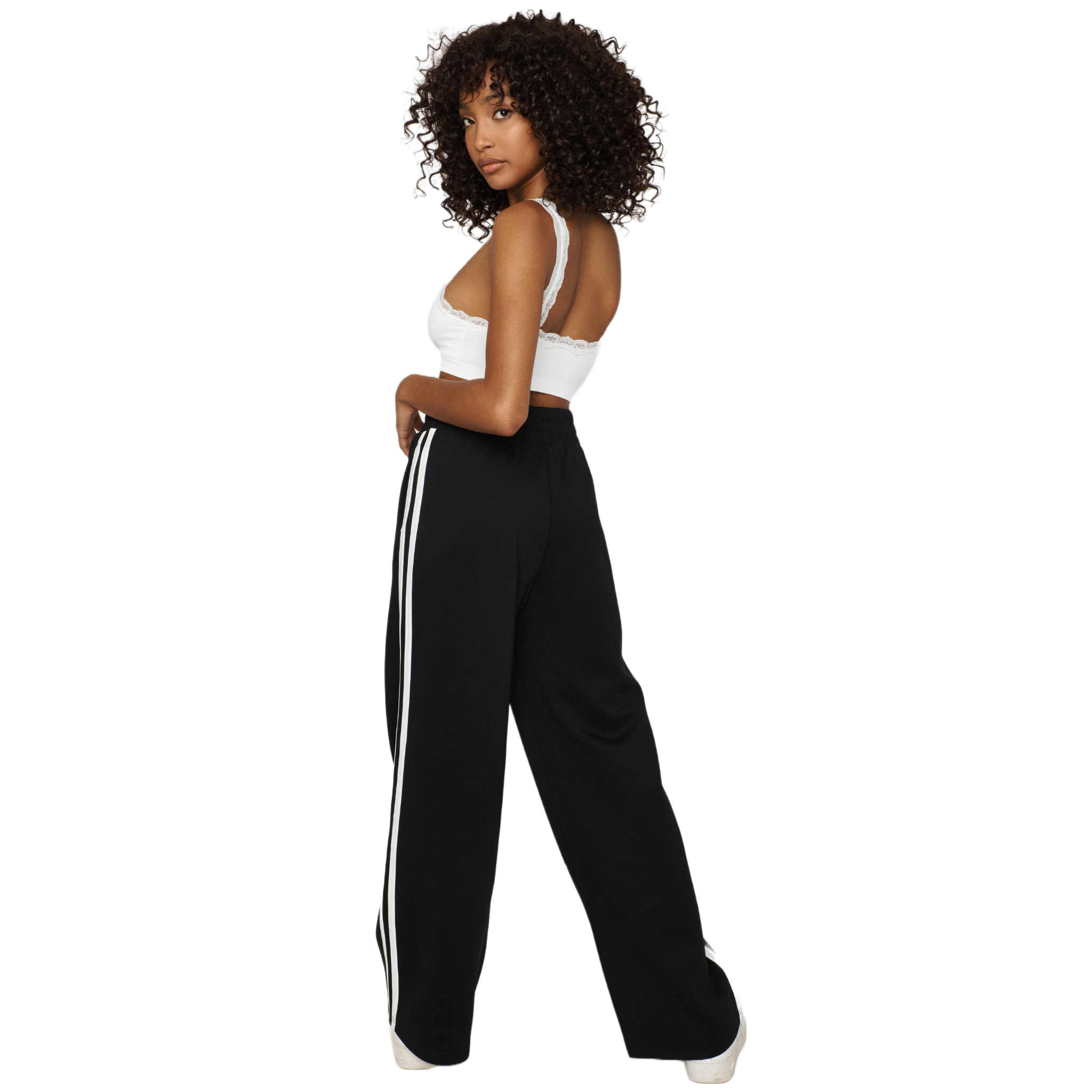 Garage Side-Stripe Wide Leg Pants | M