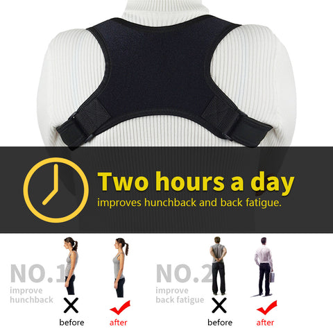 Posture Corrector for Men and Women Adjustable Upper Back Brace Posture Support - Back Brace