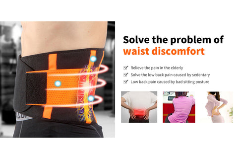 Lower Back Brace for Pain Relief - Adjustable Back Support Belt