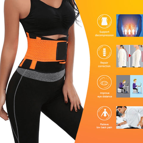 Back Support Belt adjustable Support Straps Breathable Mesh Design with Lumbar Pad