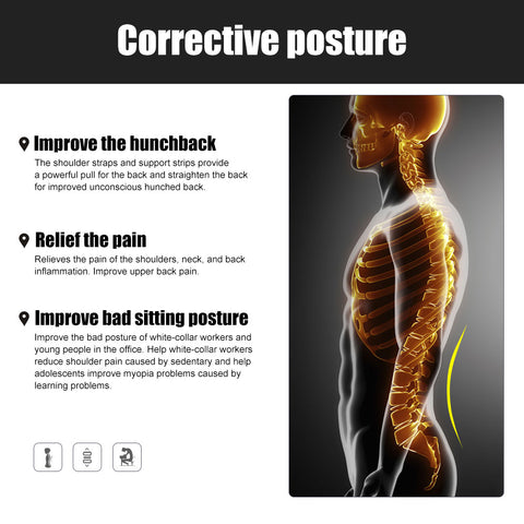 Back Brace Posture Corrector for Men - Posture Corrector for Women - Upper Back Posture Corrector Providing Lumbar Support