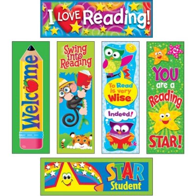 TREND Bookmark Combo Packs, Reading Fun Variety Pack #2, 2w x 6h, 216/Pack (T12907)