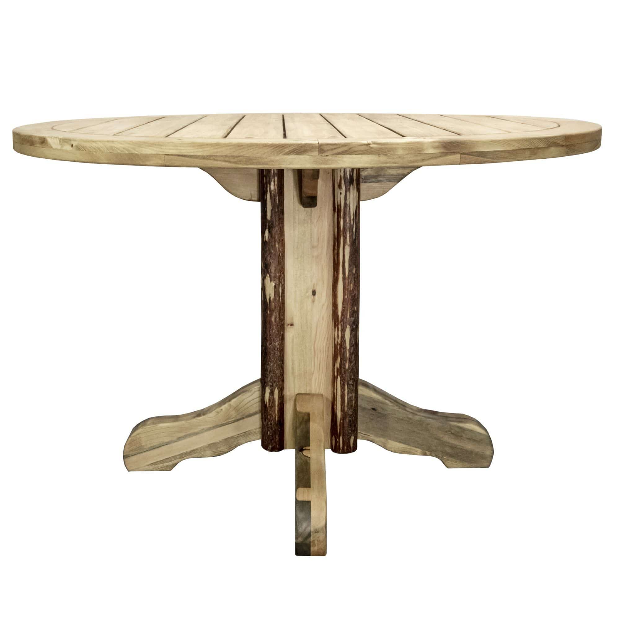 Glacier Country Collection Patio Table, Exterior Stain Finish