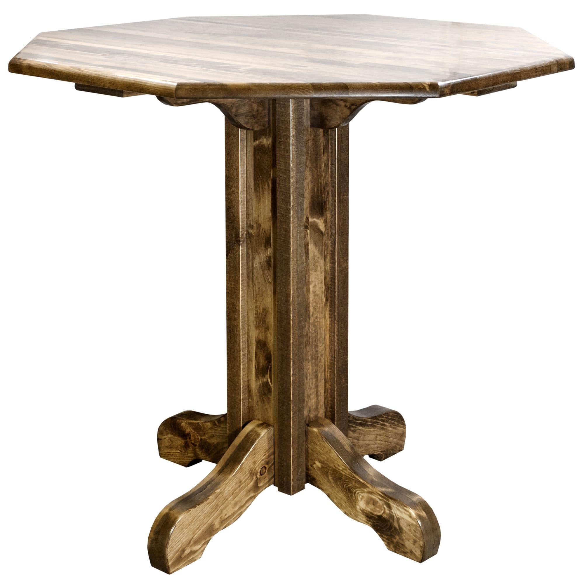 Homestead Collection Pub Table, Stain & Clear Lacquer Finish
