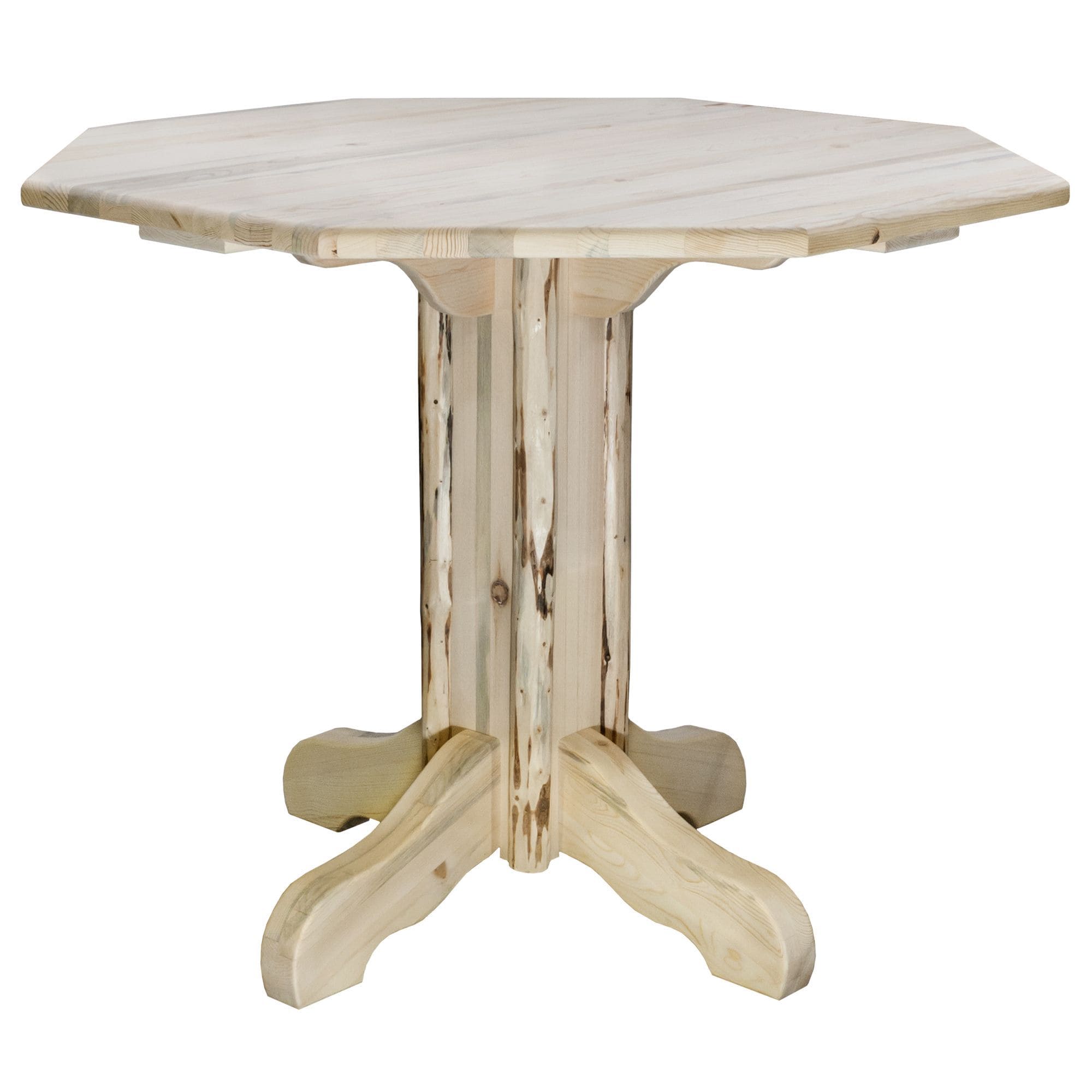 Montana Collection Pub Table, Clear Lacquer Finish
