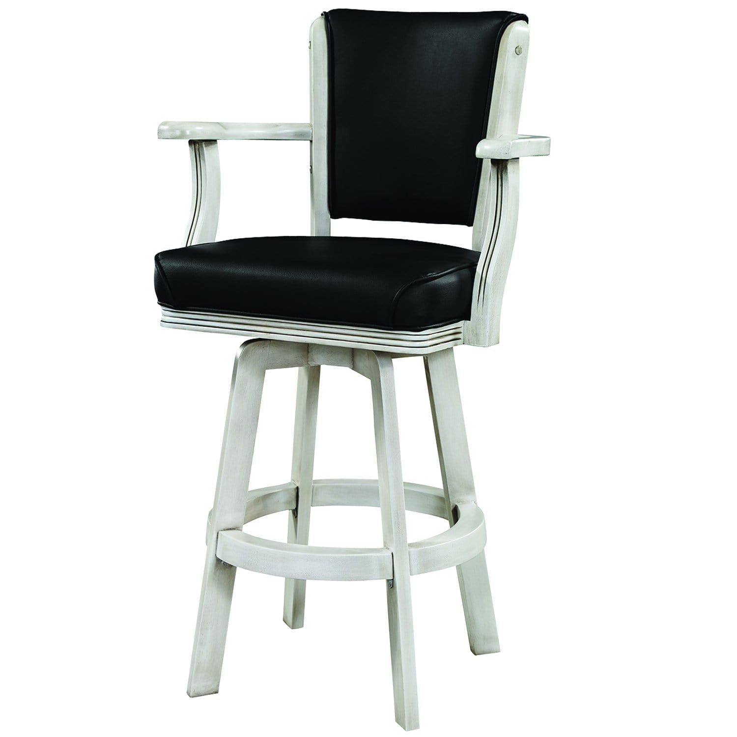 Backed Barstool Square Seat - Antique White