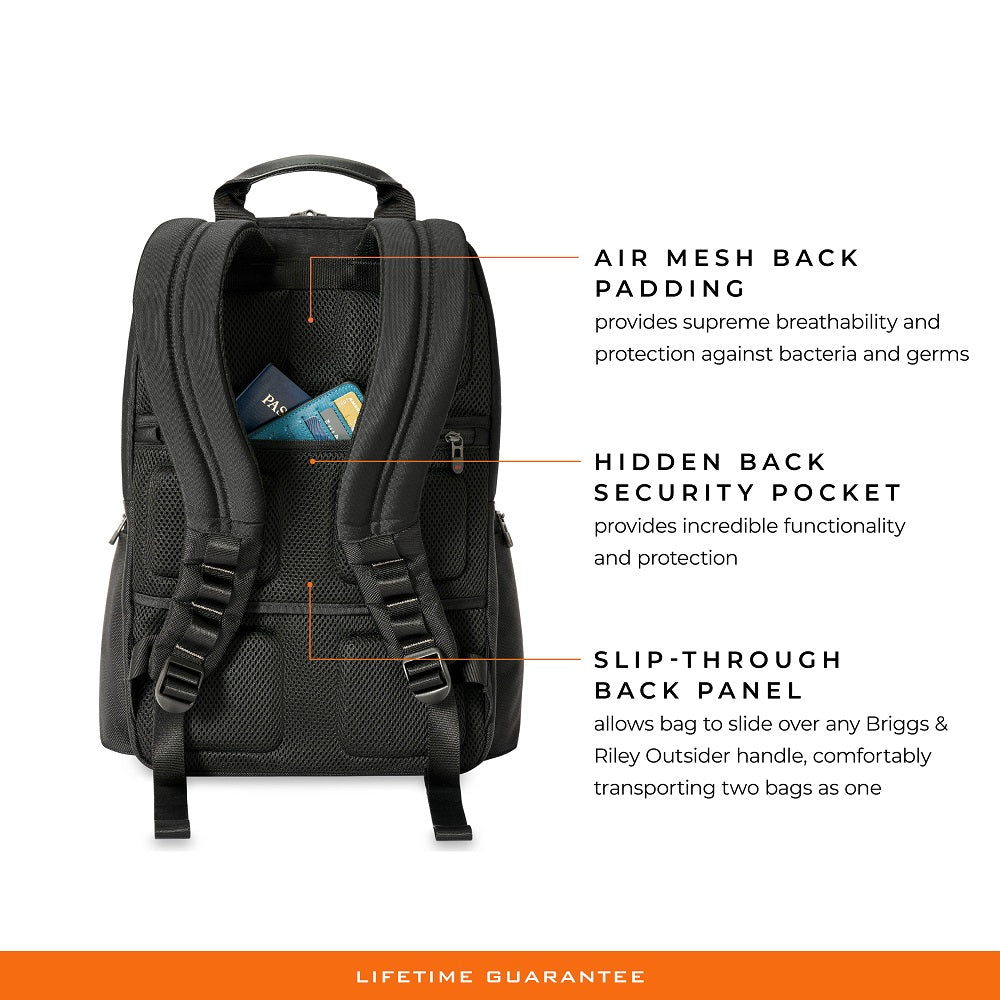 HTA Medium Multi-pocket Black Backpack