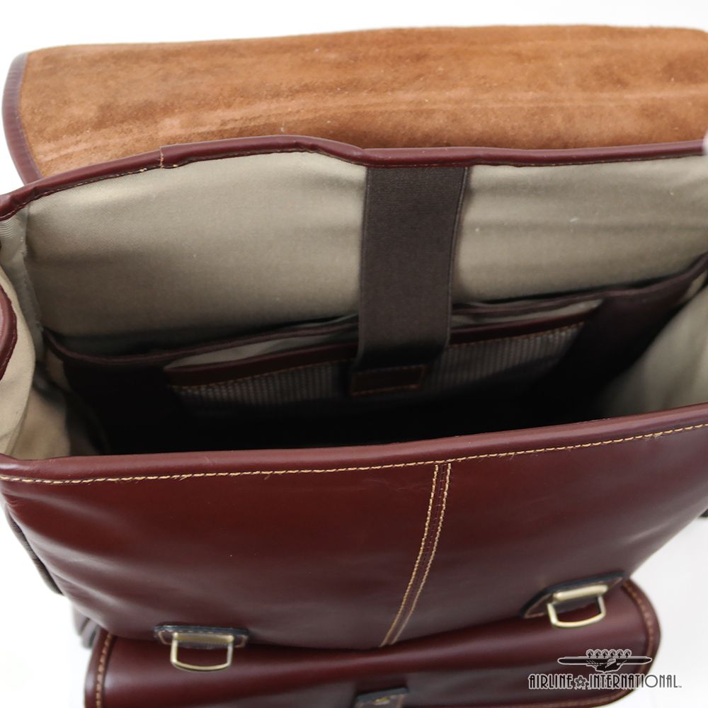 Chester Square Leather Flap Backpack