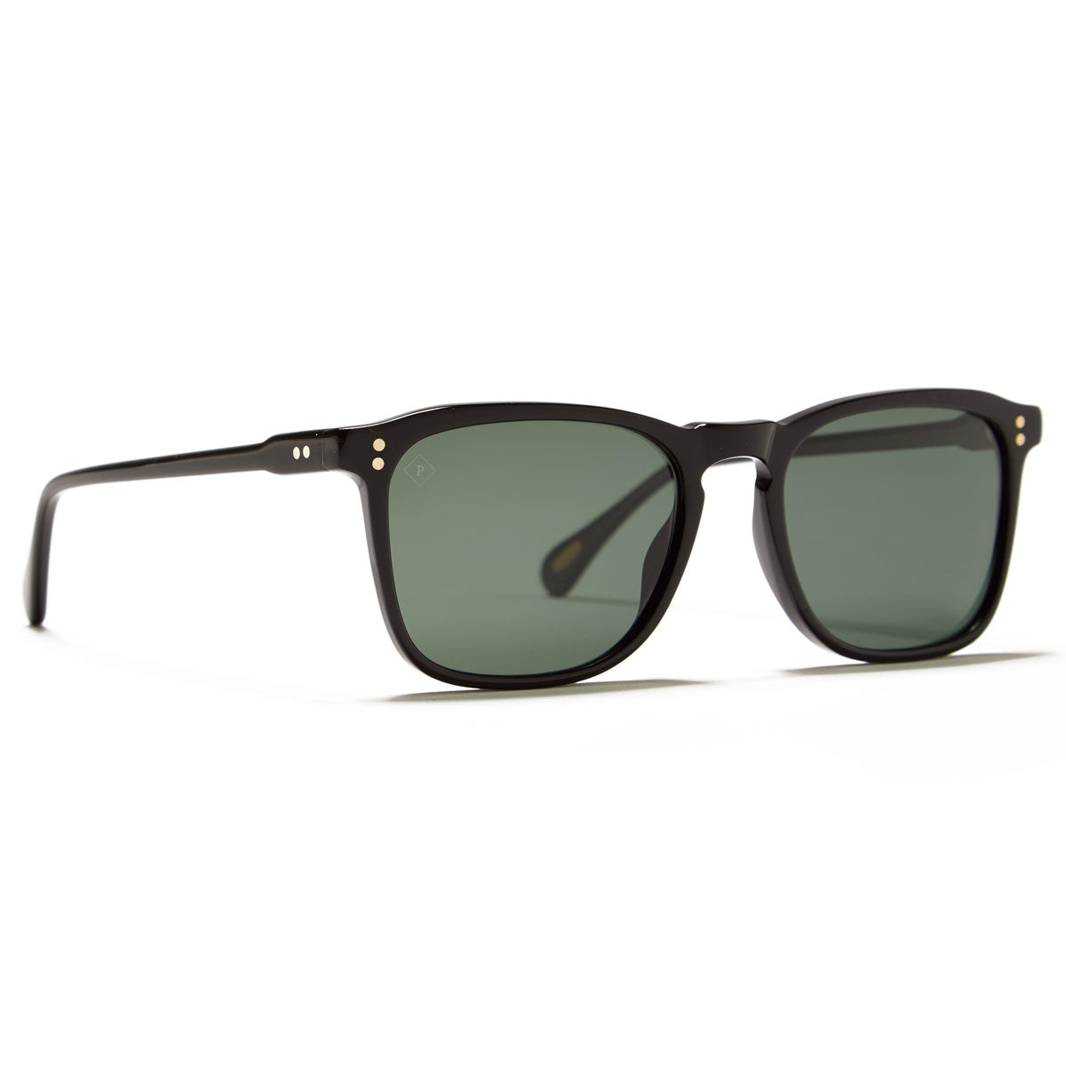 Raen Wiley 54 Sunglasses - Recycled Black/Green Polarized
