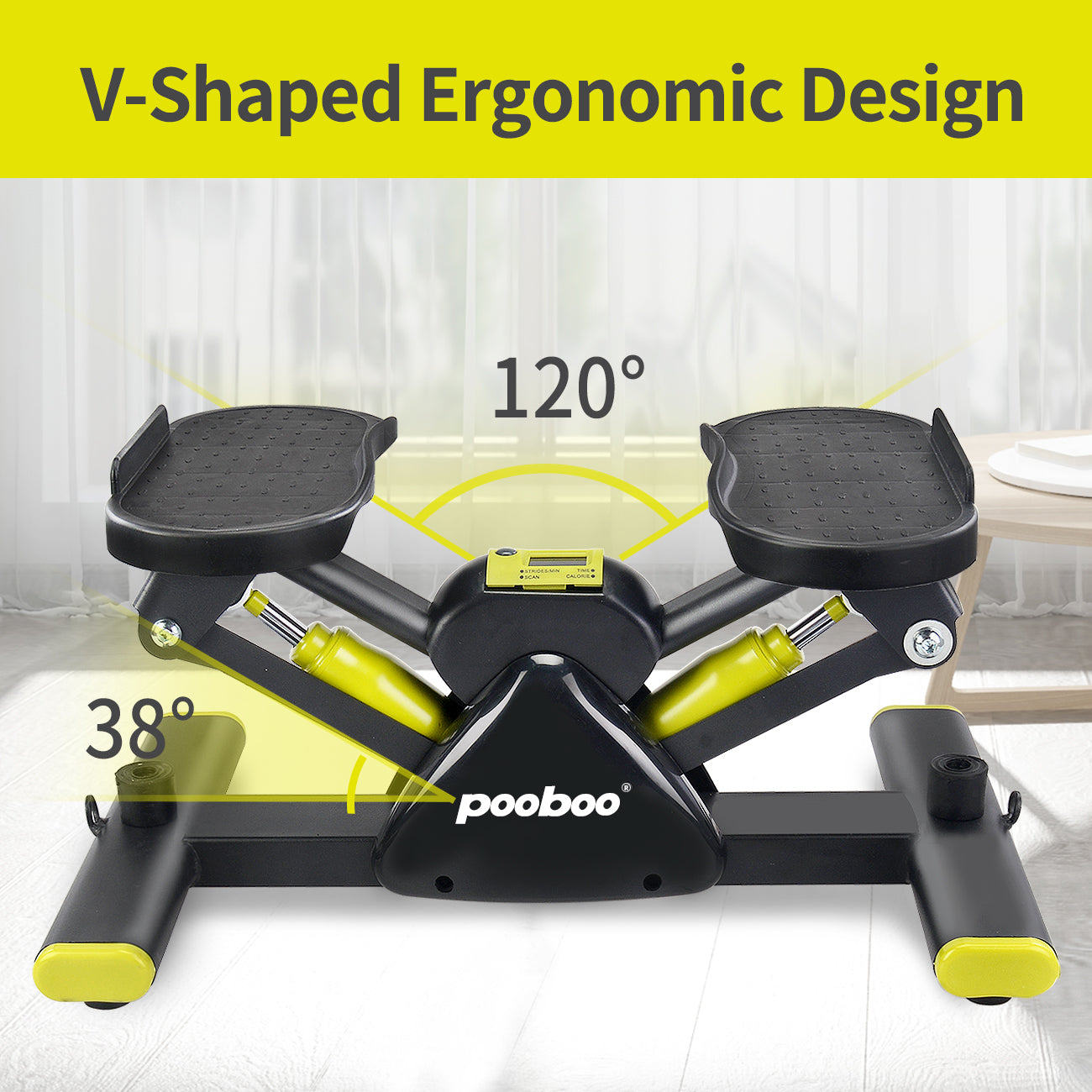 Exercise Stepper Mini Stair Machine W/ LCD Monitor