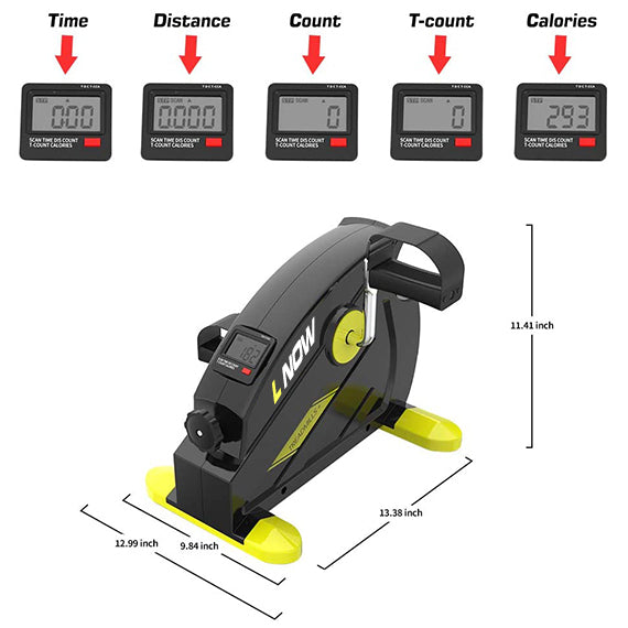 Portable Mini Pedal Exerciser Cycle Bike For Legs & Arms