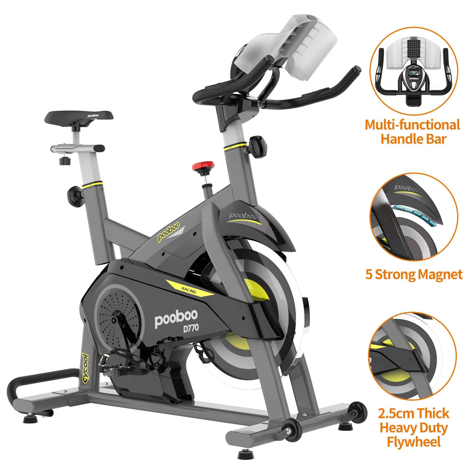 Evolution Magnetic Resistance Indoor Cycling Bike - D770