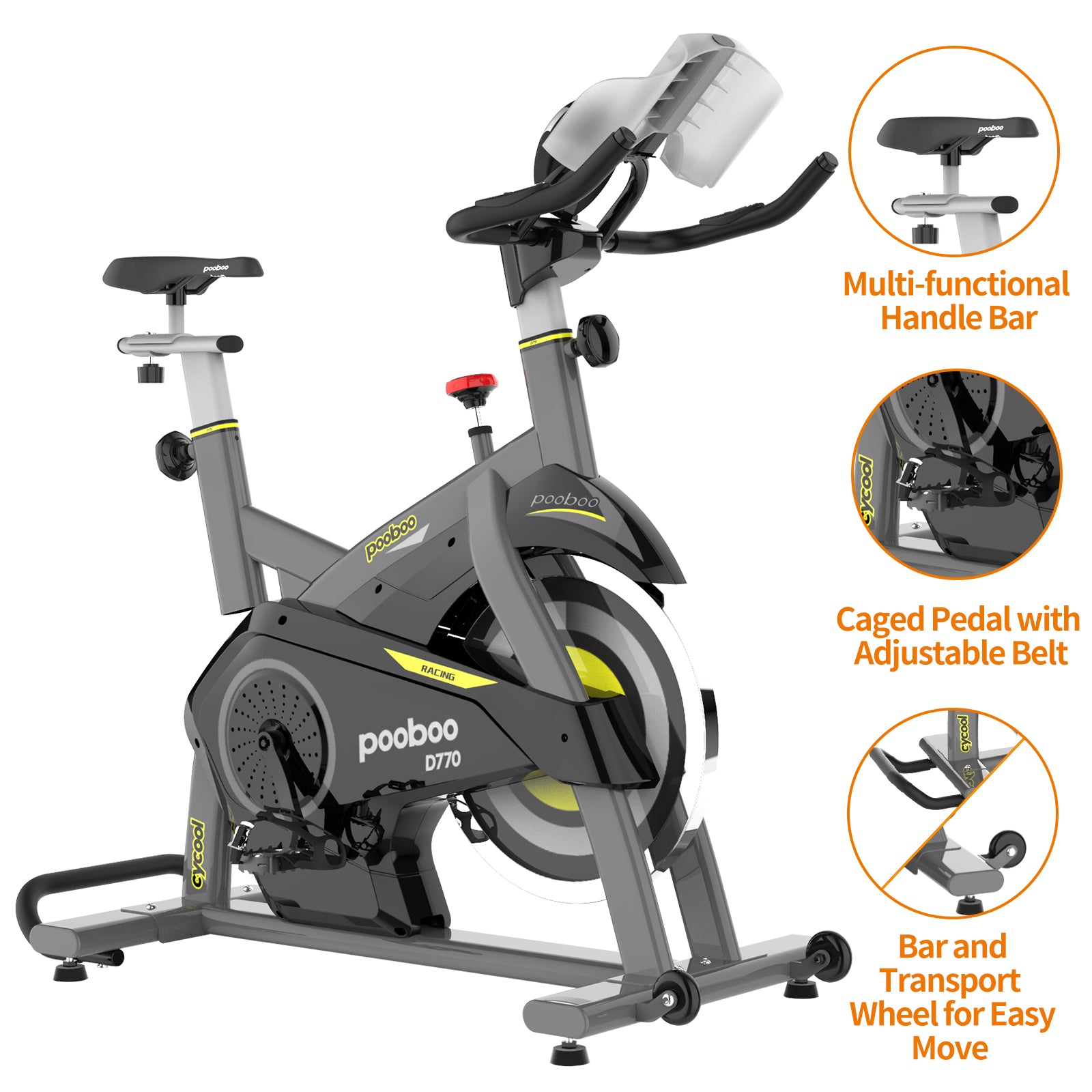 Evolution Magnetic Resistance Indoor Cycling Bike - D770