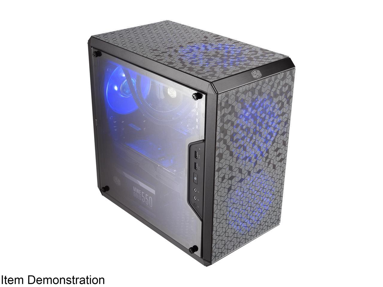 Cooler Master MasterBox Q300L Micro ATX Tower w/ Magnetic Design Dust Filter, Transparent Acrylic Side Panel, Adjustable I/O & Fully Ventilated for Airflow, MCB-Q300L-KANN-S00