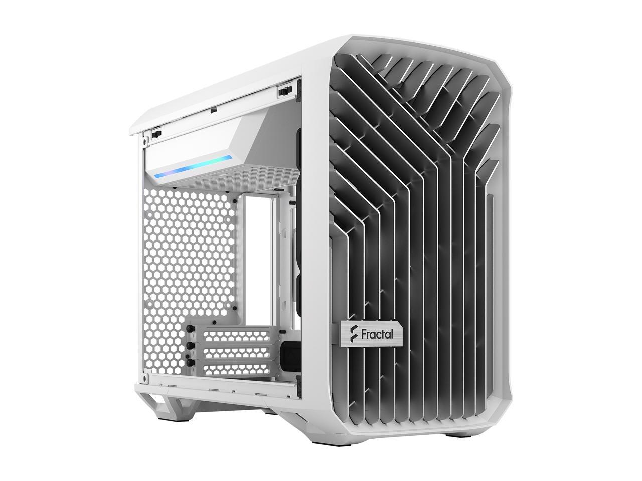 Fractal Design Torrent Nano White TG Clear Tint Tempered Glass High-Airflow Mini-ITX Computer Case