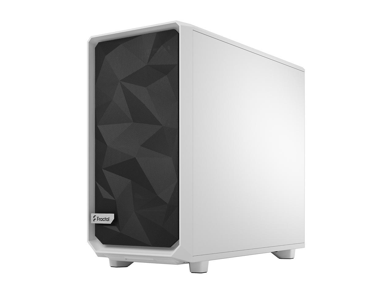 Fractal Design Meshify 2 Lite White TG Clear Tinted Tempered Glass Window ATX Mid Tower Computer Case