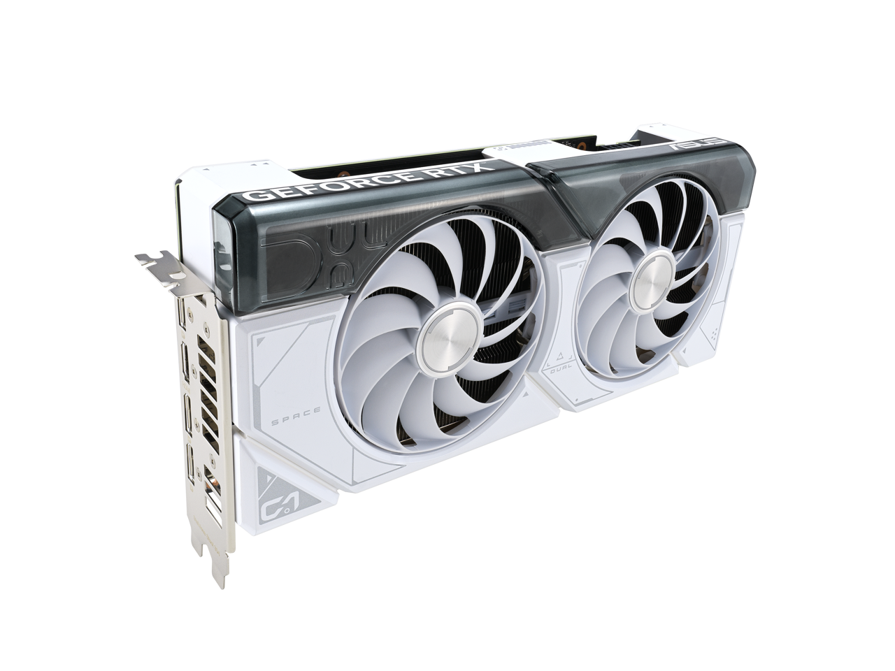 ASUS Dual GeForce RTX 4070 White OC Edition 12GB GDDR6X (PCIe 4.0, 12GB GDDR6X, DLSS 3, HDMI 2.1, DisplayPort 1.4a, 2.56-slot design, Axial-tech fan design, 0dB technology) DUAL-RTX4070-O12G-WHITE