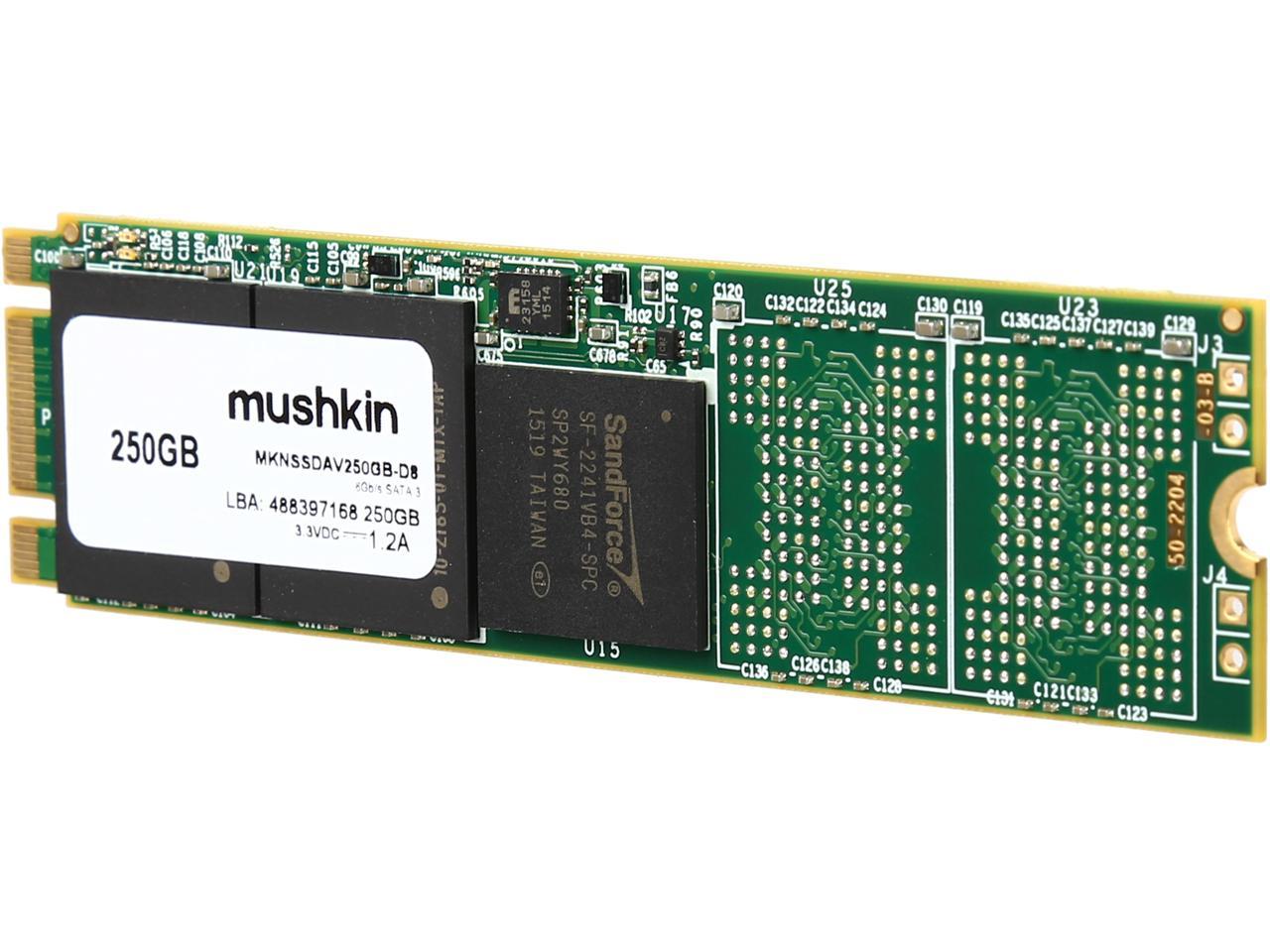 Mushkin Enhanced Atlas Vital M.2 2280 250GB SATA III MLC Internal Solid State Drive (SSD) MKNSSDAV250GB-D8