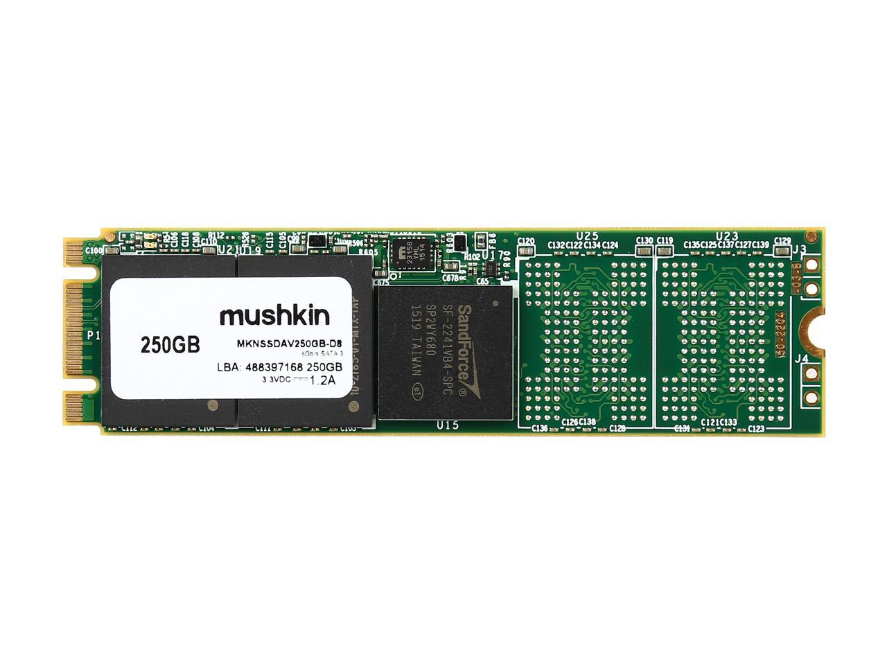 Mushkin Enhanced Atlas Vital M.2 2280 250GB SATA III MLC Internal Solid State Drive (SSD) MKNSSDAV250GB-D8