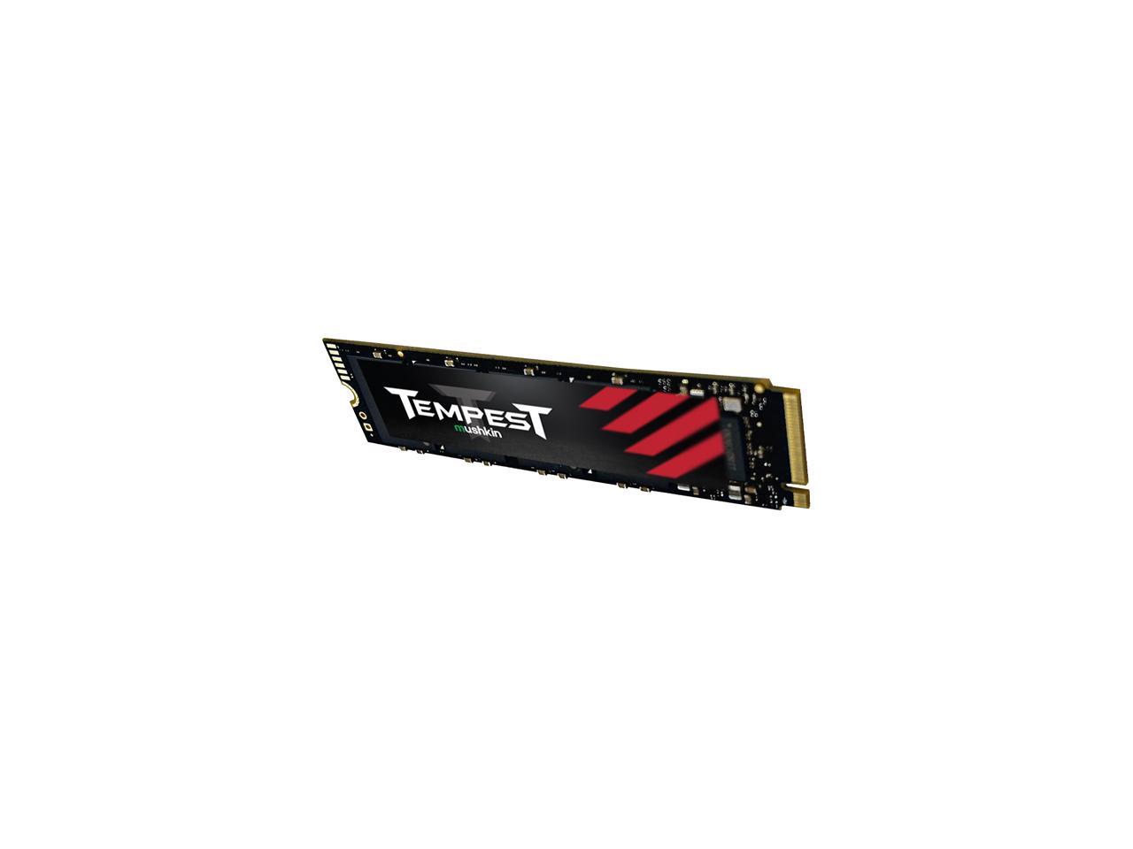 Mushkin Tempest 512GB PCIe Gen3 x4 NVMe 1.4 M.2 (2280) Internal SSD - Up to 3,300MBs - MKNSSDTS512GB-D8