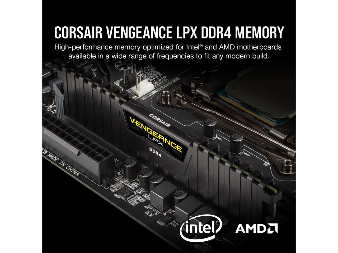 CORSAIR Vengeance LPX 64GB (2 x 32GB) 288-Pin PC RAM DDR4 3600 (PC4 28800) Desktop Memory Model CMK64GX4M2D3600C18 **Open Box **