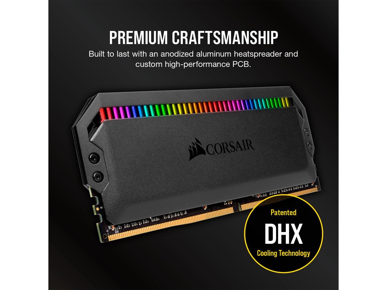 CORSAIR Dominator Platinum RGB 64GB (2 x 32GB) DDR5 6800 (PC5 54400) Desktop Memory Model CMT64GX5M2B6800C40 **Open Box **