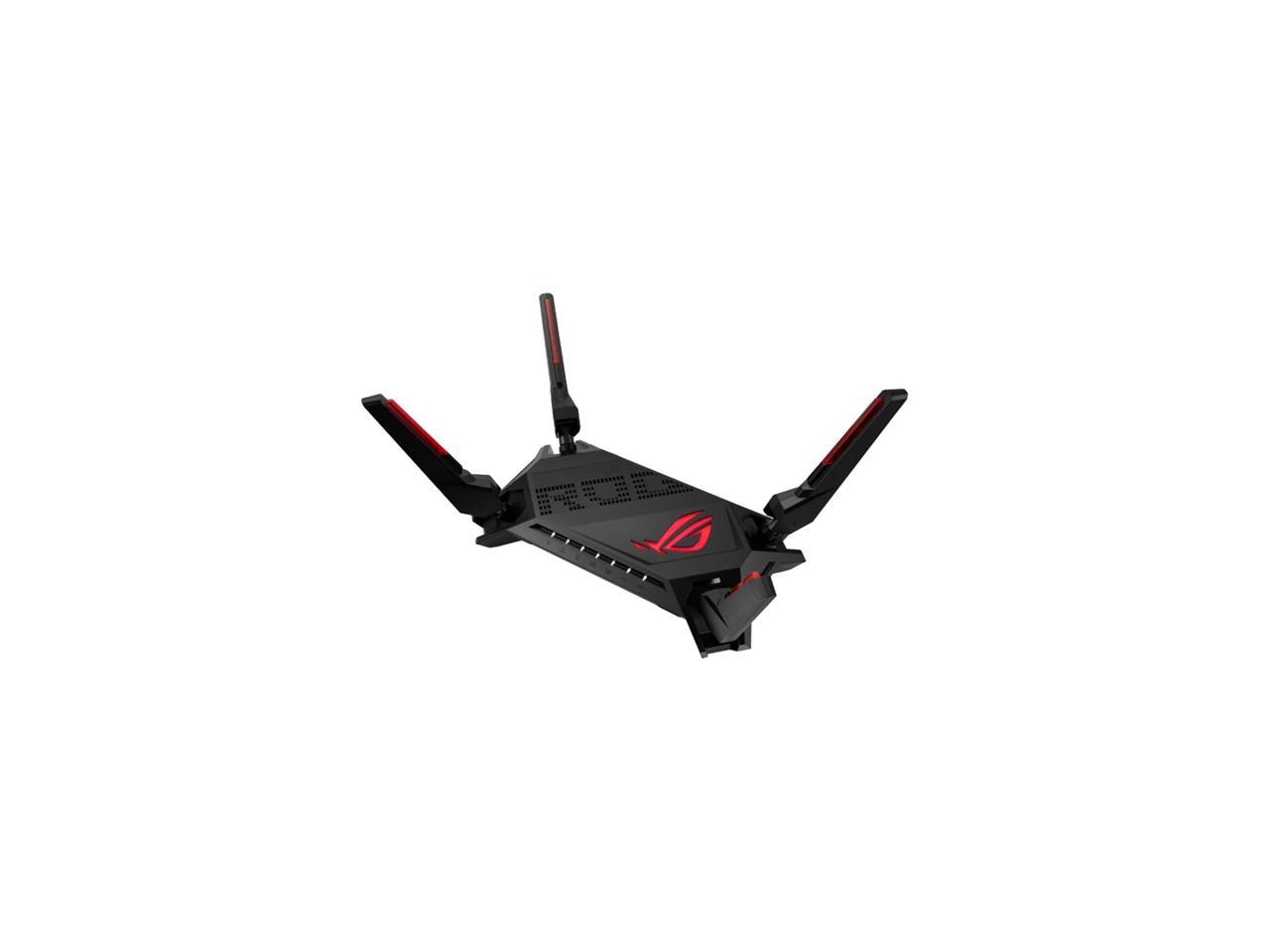 ASUS ROG Rapture GT-AX6000 Dual-Band WiFi 6 (802.11ax) Gaming Router, Dual 2.5G ports, enhanced hardware, WAN aggregation, VPN Fusion, Triple-Level Game Acceleration, free network security and AiMesh support