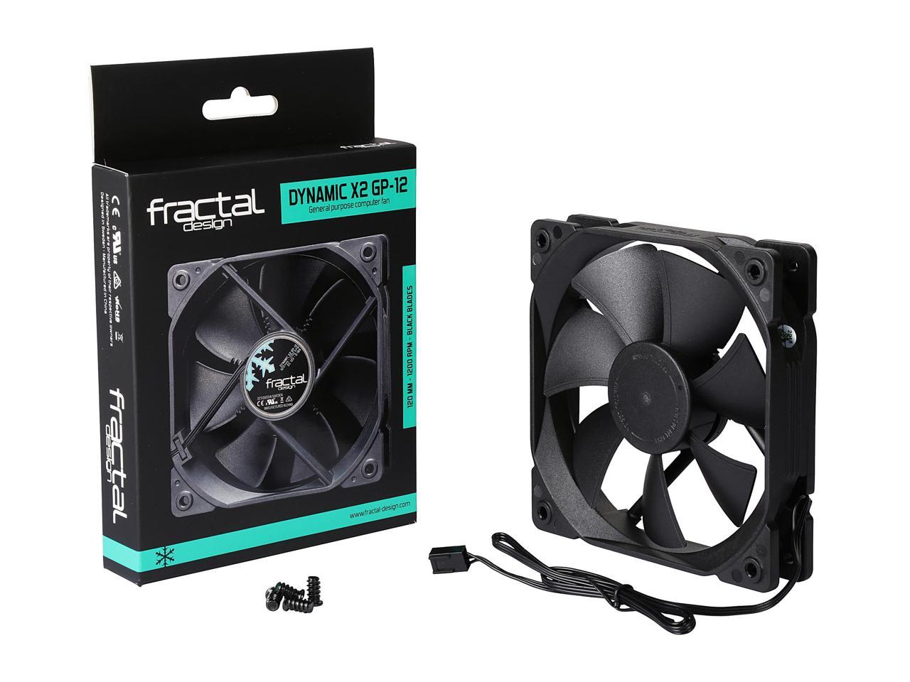 Fractal Design Dynamic X2 GP-12 120mm Black Edition FD-FAN-DYN-X2-GP12-BK 120 mm Case Fan