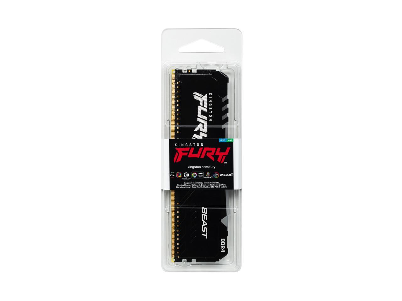 Kingston Fury Beast RGB 16GB DDR4 3200MHz DDR4 Memory Module (1 x 16GB) KF432C16BBA/16