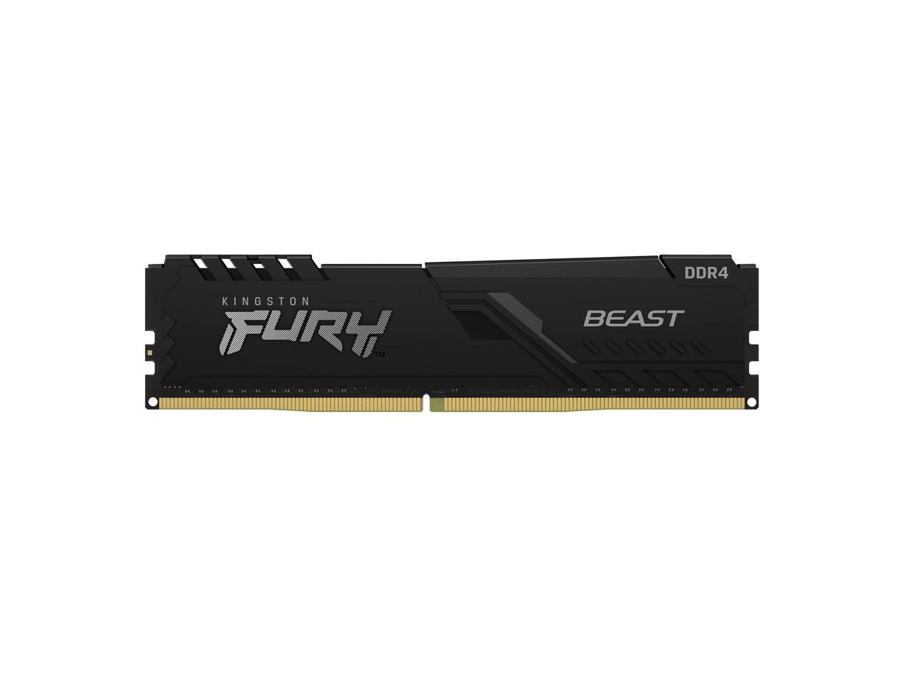 Kingston Fury Beast 8GB (2 x 4GB) DDR4 3200MHz Dual Memory Kit - Black KF432C16BBK2/8