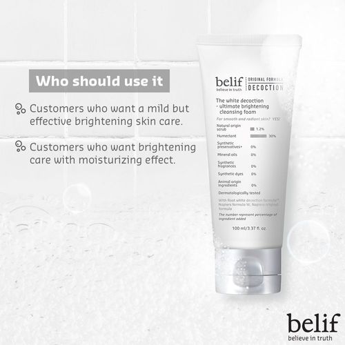 BELIF The White Decoction - Ultimate Brightening Cleansing Foam 100ml