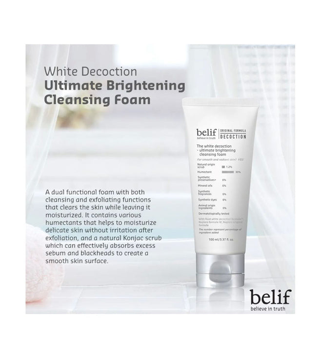 BELIF The White Decoction - Ultimate Brightening Cleansing Foam 100ml