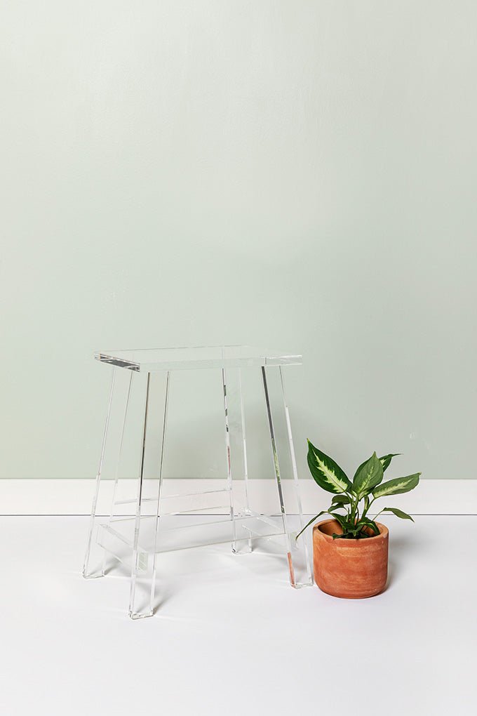 Clean Lines Acrylic Stool